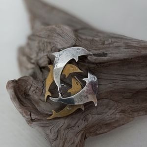 Sterling Dolphin Earrings 925